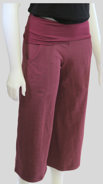 TT-P20347-MA Org Jacquard 3/4 Pants