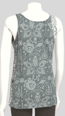 TT-T23310-CH Organic Cotton Sinker Printed Tank Top