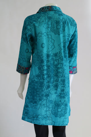 HI-T20226-PE Khurta 3/4 Sleeve Tunic