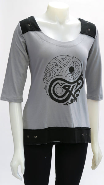 Ying Yang 1/2 Sleeve Top