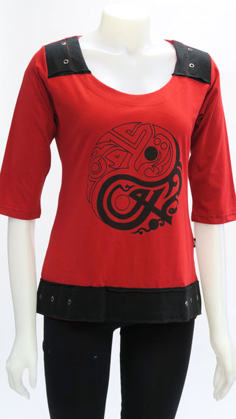 Ying Yang 1/2 Sleeve Top