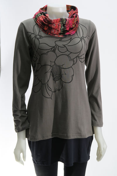 Layered Org. Cotton Flower Tunic