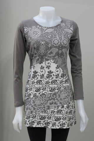 Organic Cotton Lace printed Tunic