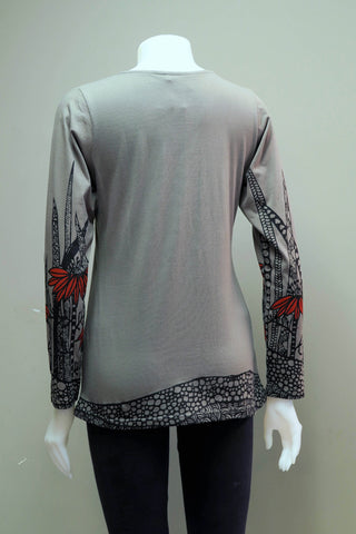 TT-T9901-MM - Org. Cotton MLT Print L/Sleeve